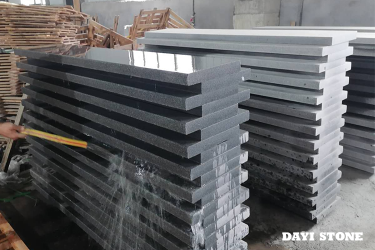 G654 Dark grey Stone Granite Steps Flamed - Dayi Stone